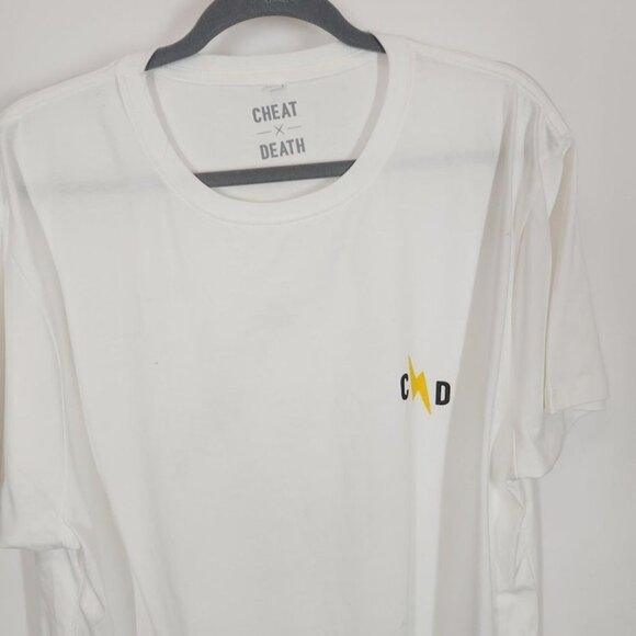 Cheat X Death Men's Pushing Limits Men's T-Shirt - White Size XL - Picture 4 of 9
